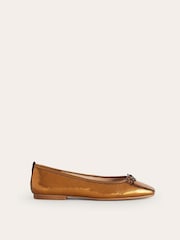 Boden Brown Kitty Flexi Sole Ballet Pumps - Image 1 of 4