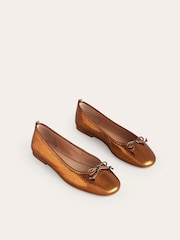Boden Brown Kitty Flexi Sole Ballet Pumps - Image 2 of 4