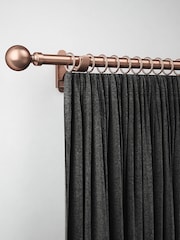 Antique Copper 10 Pack 28mm Diameter Metal Curtain Pole Rings - Image 1 of 4
