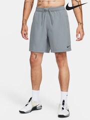Nike Grey Dri-FIT Form 7 inch Unlined Training Shorts - Image 12 of 30
