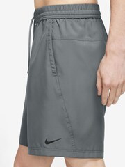 Nike Grey Dri-FIT Form 7 inch Unlined Training Shorts - Image 29 of 30
