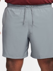 Nike Grey Dri-FIT Form 7 inch Unlined Training Shorts - Image 5 of 11