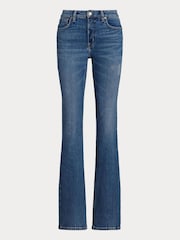 Lauren Ralph Lauren Dark Blue Wash High Rise Boot Jeans - Image 8 of 8
