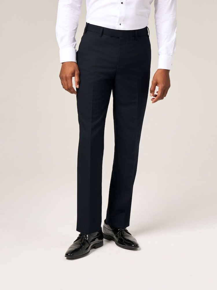 Skopes Blue Tailored Fit Sinatra Dinner Suit Trousers - Image 1 of 4 Skopes Blue Tailored Fit Sinatra Dinner Suit Trousers - Image 1 of 4