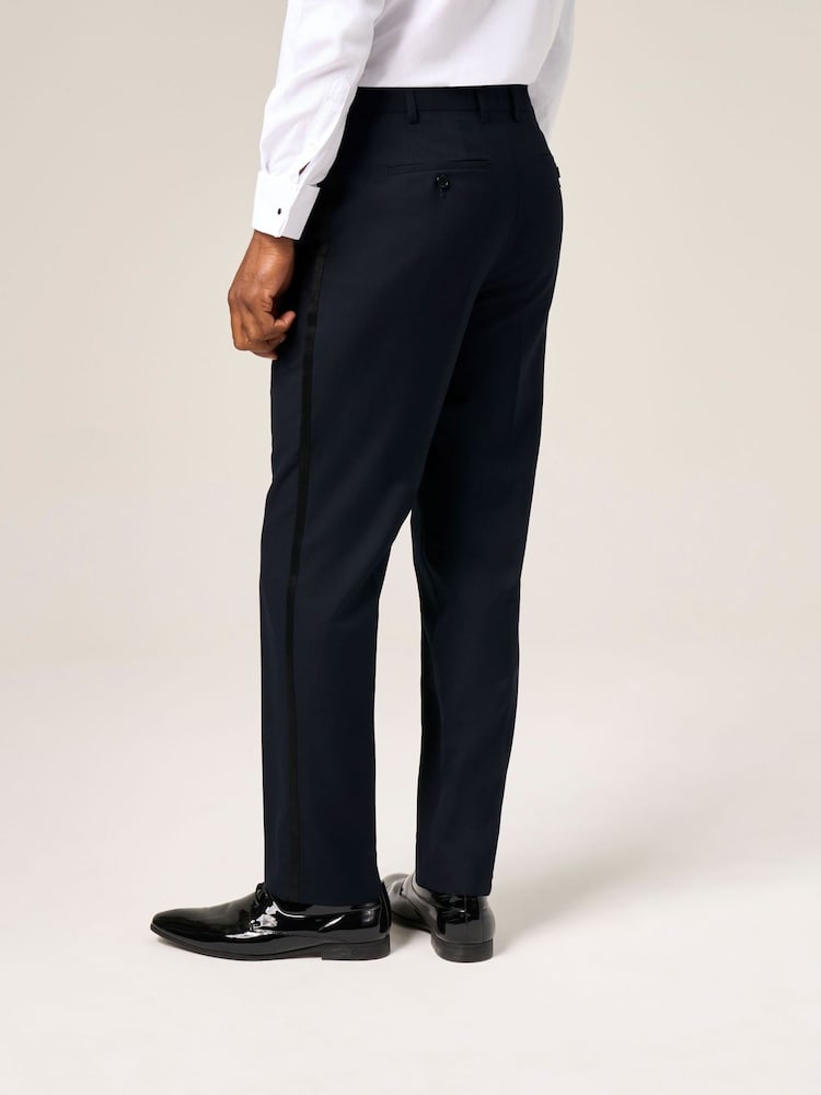 Skopes Blue Tailored Fit Sinatra Dinner Suit Trousers - Image 2 of 4 Skopes Blue Tailored Fit Sinatra Dinner Suit Trousers - Image 2 of 4