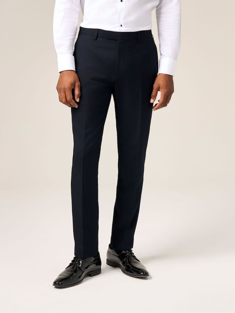 Skopes Blue Tapered Fit Sinatra Dinner Suit Trousers - Image 1 of 4