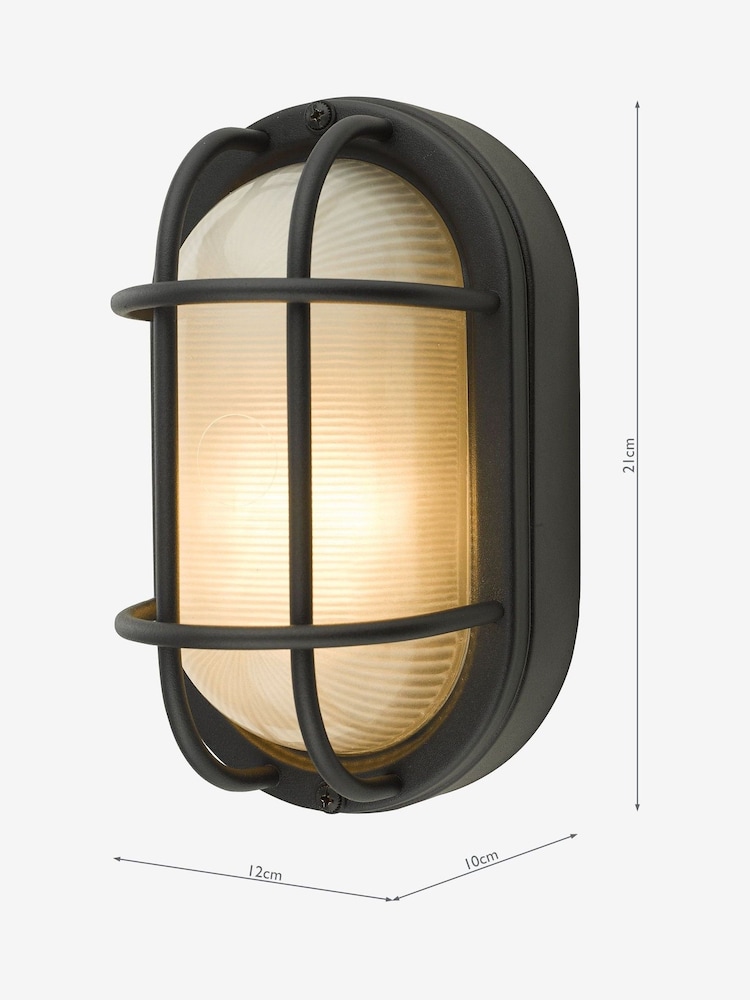 Dar Lighting Black Salcombe Outdoor Wall Light - Image 2 of 4