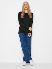 Long Tall Sally White 100% Cotton Crew Neck T-Shirts 2 Pack - Image 4 of 4