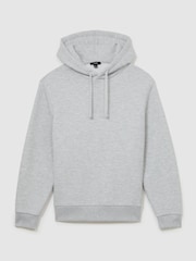 Reiss Grey Watts Heavyweight Cotton-Blend Relaxed-Fit Hoodie - Image 2 of 7
