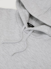 Reiss Grey Watts Heavyweight Cotton-Blend Relaxed-Fit Hoodie - Image 7 of 7
