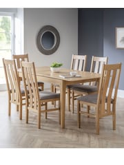 Julian Bowen Oak Cotswold Extending Dining Table - Image 1 of 8