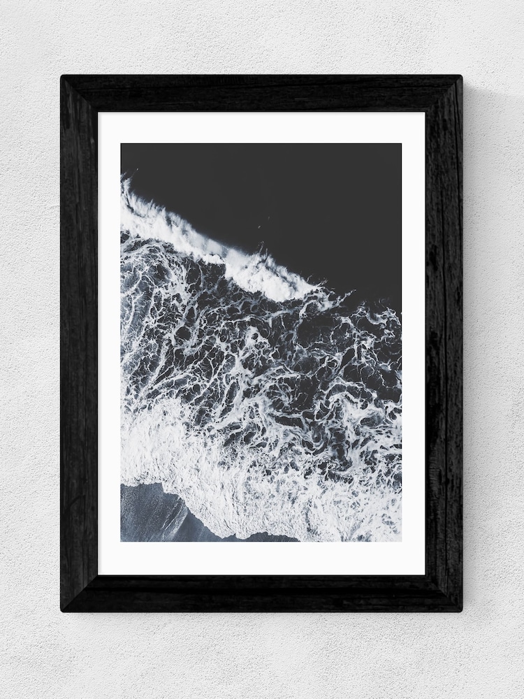 East End Prints Black Sea Lace Print - Image 2 of 4