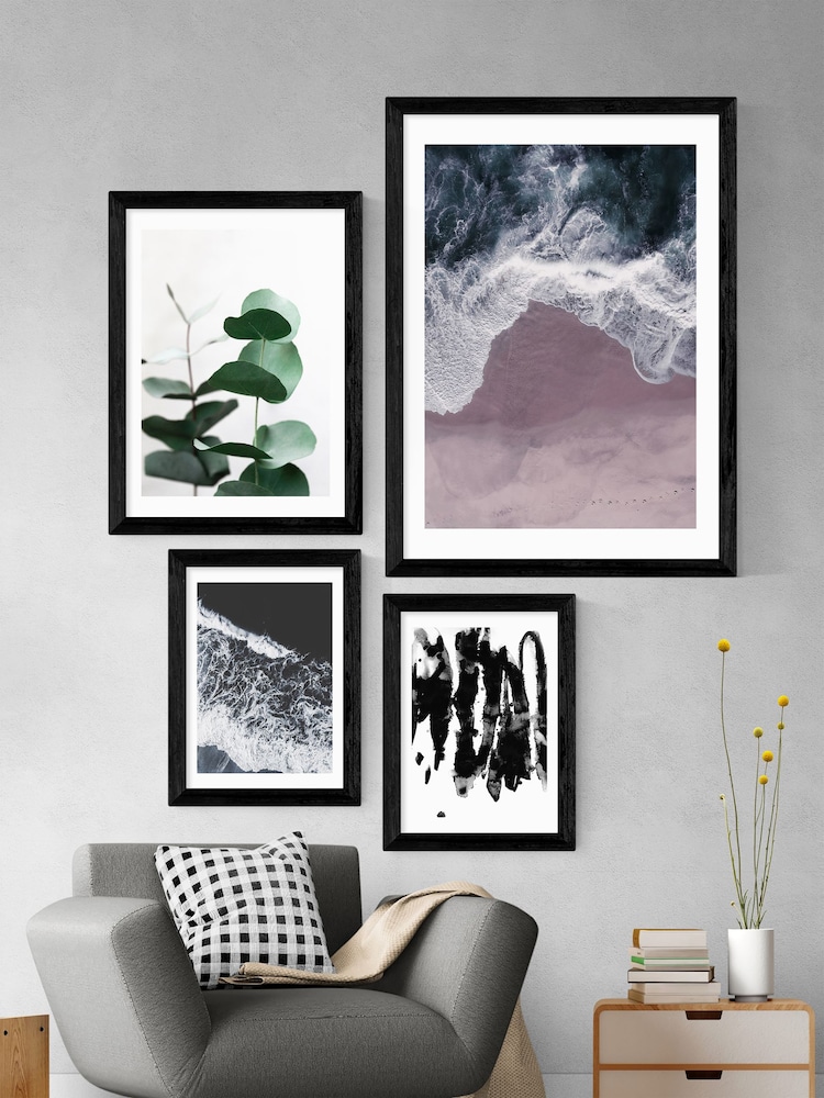 East End Prints Black Sea Lace Print - Image 4 of 4