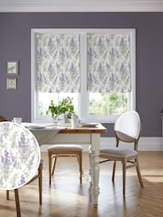 Laura Ashley Lavender Stocks Made to Measure Roman 100% Cotton Blinds - Image 1 of 6