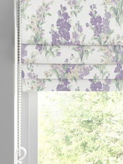 Laura Ashley Lavender Stocks Made to Measure Roman 100% Cotton Blinds - Image 2 of 6