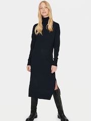 Saint Tropez Blue Mila Rollneck Knitted Midi Dress - Image 3 of 5