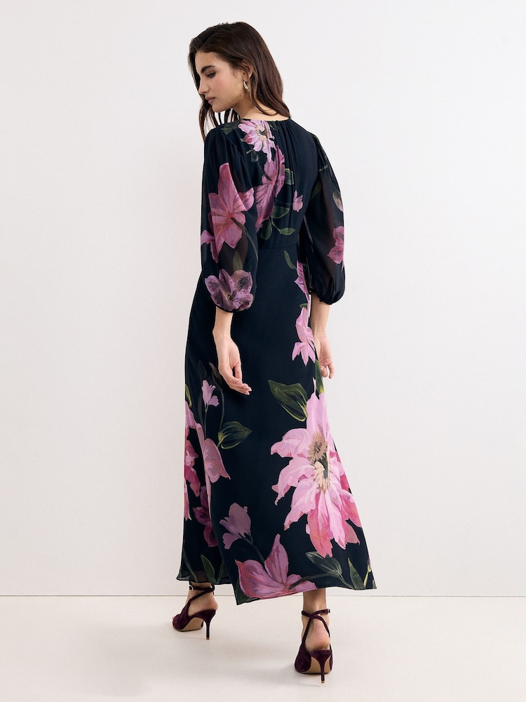 Phase Eight Blue Betty Floral Maxi Dress - Image 2 of 7 Phase Eight Blue Betty Floral Maxi Dress - Image 2 of 7
