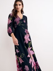 Phase Eight Blue Betty Floral Maxi Dress - Image 3 of 7