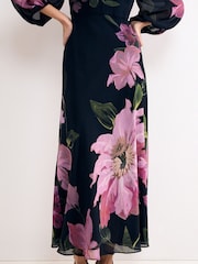 Phase Eight Blue Betty Floral Maxi Dress - Image 5 of 7