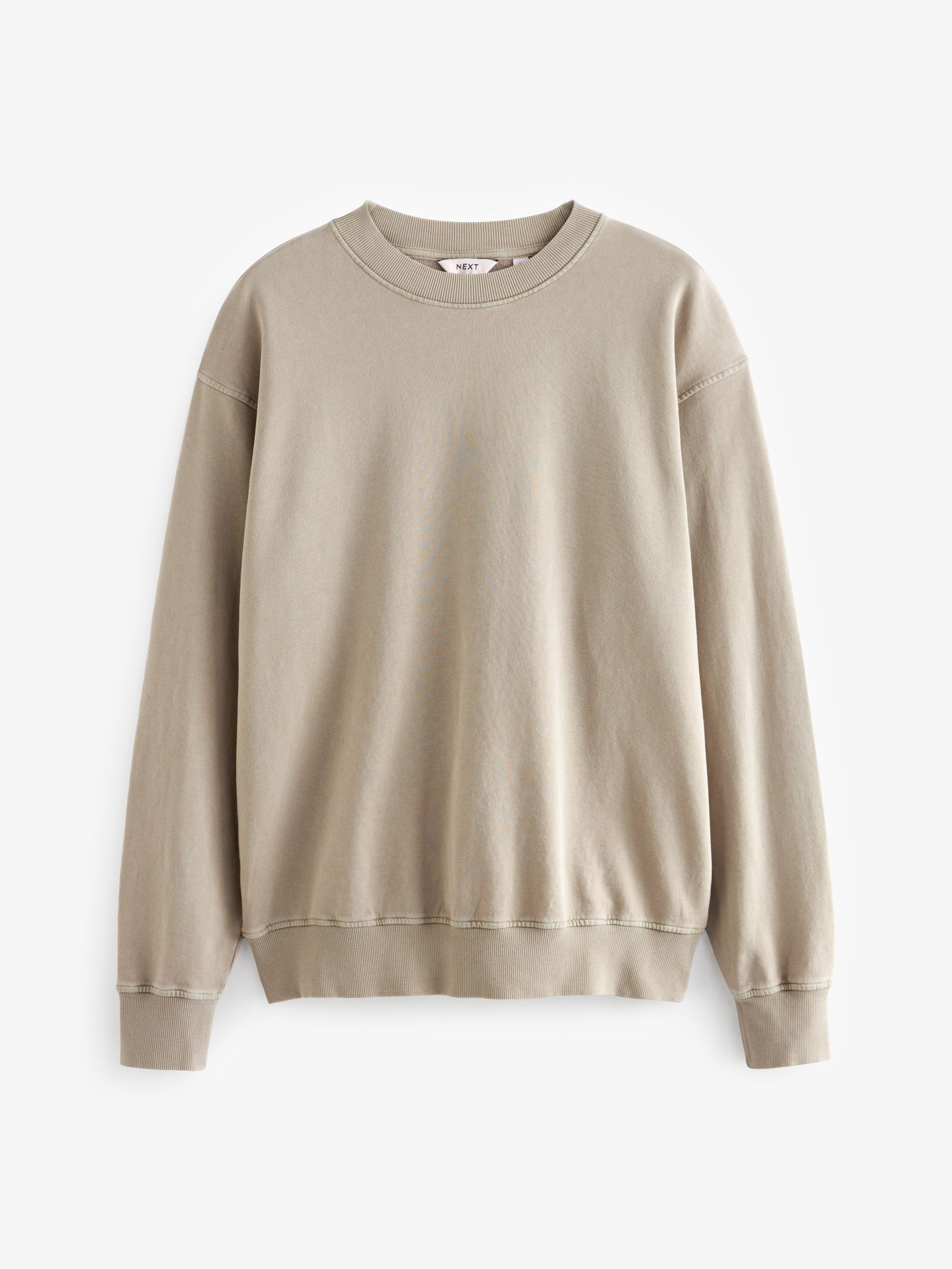 Buy Stone Oversized Garment Wash Sweatshirt from Next Luxembourg