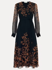 Phase Eight Black Arema Print Dress - Image 6 of 6