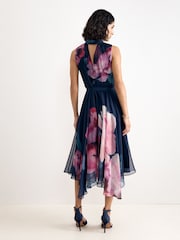Phase Eight Blue Lucinda Midi Dress - Image 2 of 7