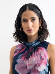 Phase Eight Blue Lucinda Midi Dress - Image 4 of 7