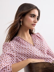 Phase Eight Pink Arabella Blouse - Image 5 of 7