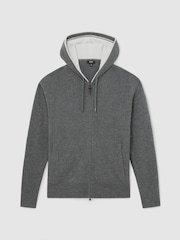 Reiss Thomas Cashmere қоспасынан жасалған контраст қосылған Худи - 7суретінің 2 суреті