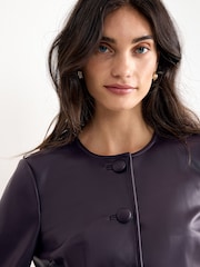 Phase Eight Malina PU Jacket - Obrázek 4 z 7