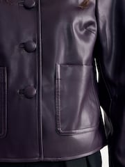 Phase Eight Malina PU Jacket - Obrázek 5 z 7