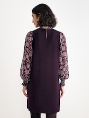Phase Eight Purple Giselle Knit Dress - Image 2 of 5