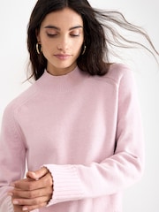 Phase Eight Pink Marika Saddle Knit Jumper - Image 4 of 7