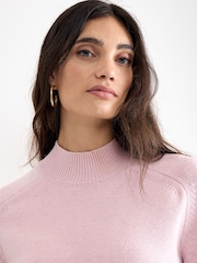 Phase Eight Pink Marika Saddle Knit Jumper - Image 5 of 7