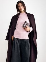 Phase Eight Pink Marika Saddle Knit Jumper - Image 7 of 7