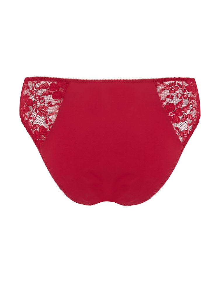 Pour Moi Red High Leg Rebel Deep Knickers - Image 6 of 6