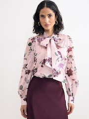 Phase Eight Pink Estelle Blouse - Image 1 of 6
