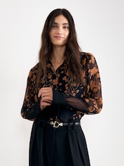 Phase Eight Black Clenence Black Shirt - Image 1 of 7