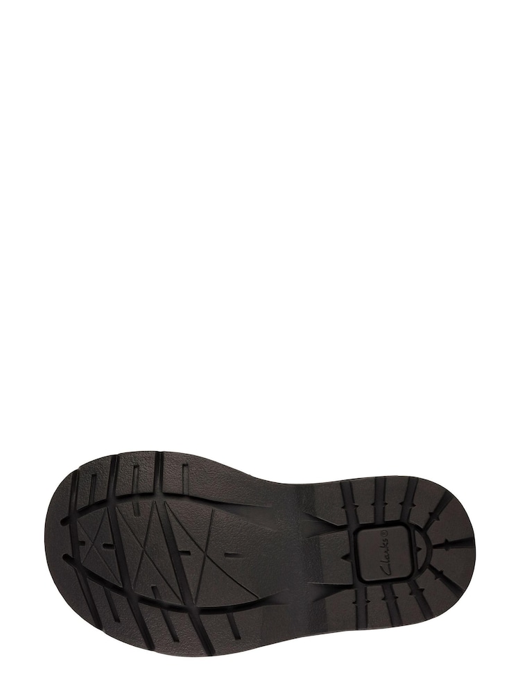Clarks Black F fit Patent Dabi Lace Boots - Image 7 of 7