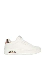 Skechers White Chrome Womens Uno Court Trainers - Image 2 of 6