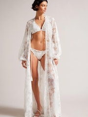Ted Baker Layleta White Frill Detail Bikini Bottoms - Image 2 of 2