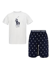 طقم من تيشرت وشورت من Polo Ralph Lauren - صورة 1 من 3