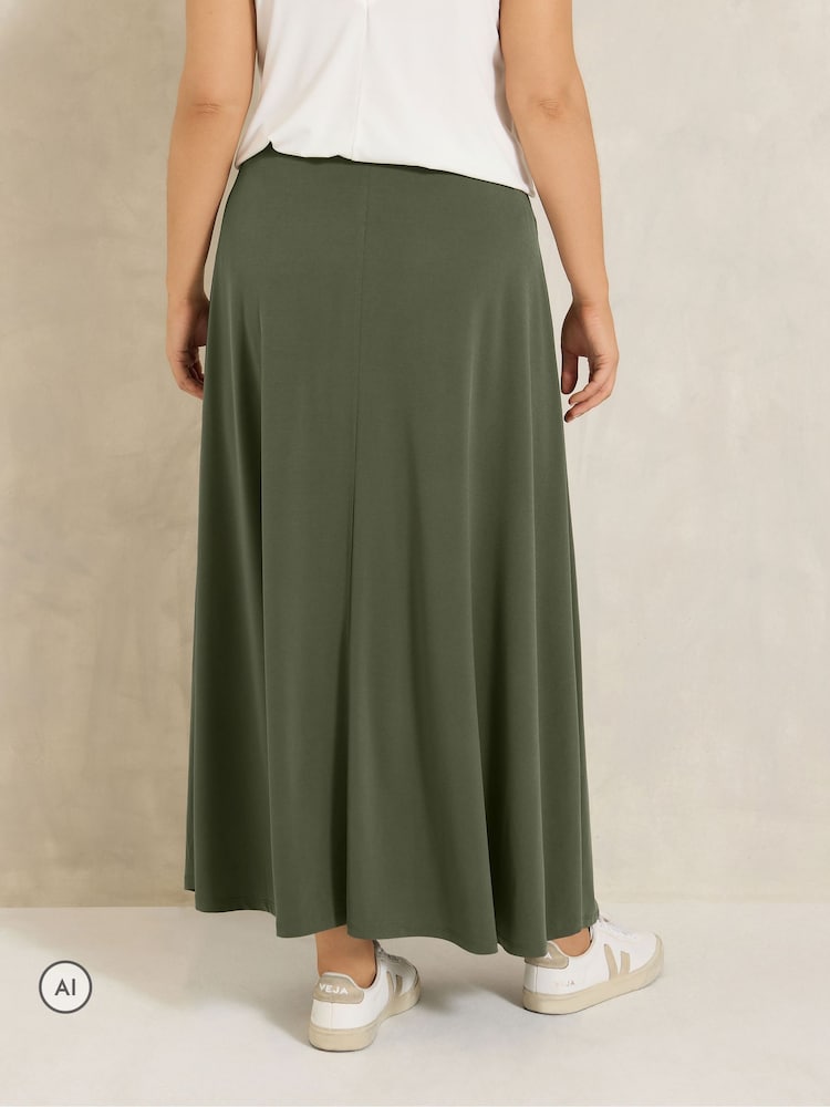 Evans Green Midi Skirt - Image 2 of 6