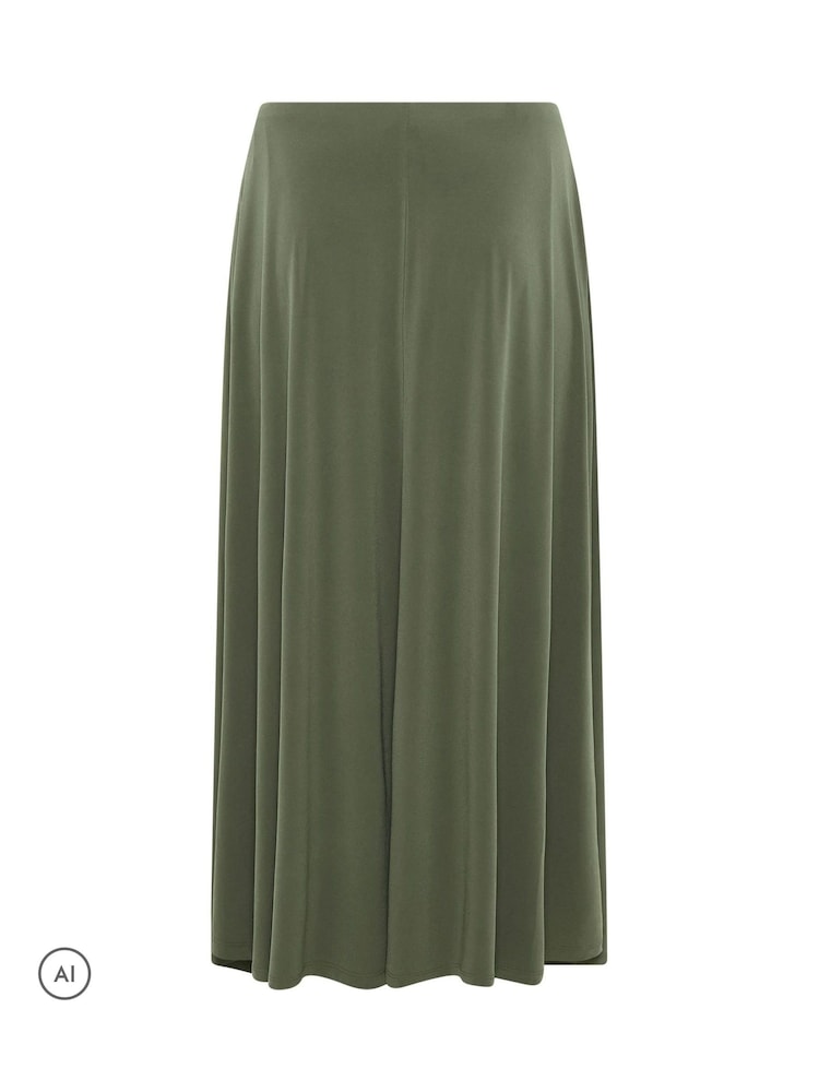 Evans Green Midi Skirt - Image 6 of 6