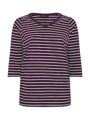 Evans Red Stripe Cotton T-Shirt - Image 5 of 6