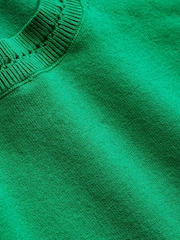 Boden Green Crew Neck Catriona Cotton Jumper - Image 6 of 6