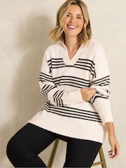 Evans Natural Knitted Jumper - Image 1 of 6