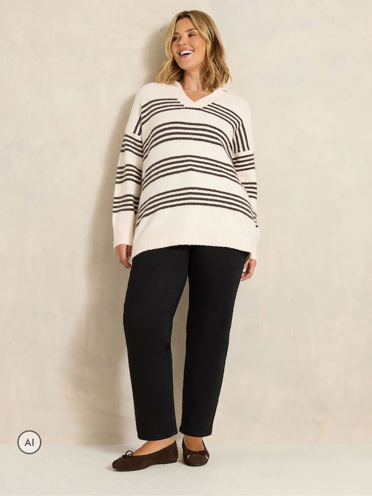 Evans Natural Knitted Jumper - Image 2 of 6