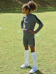 Nike Iron Grey/Black/Pink Dri-FIT Academy Half Zip Training Drill Top - Image 2 of 12