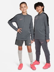 Nike Iron Grey/Black/Pink Dri-FIT Academy Half Zip Training Drill Top - Image 6 of 12